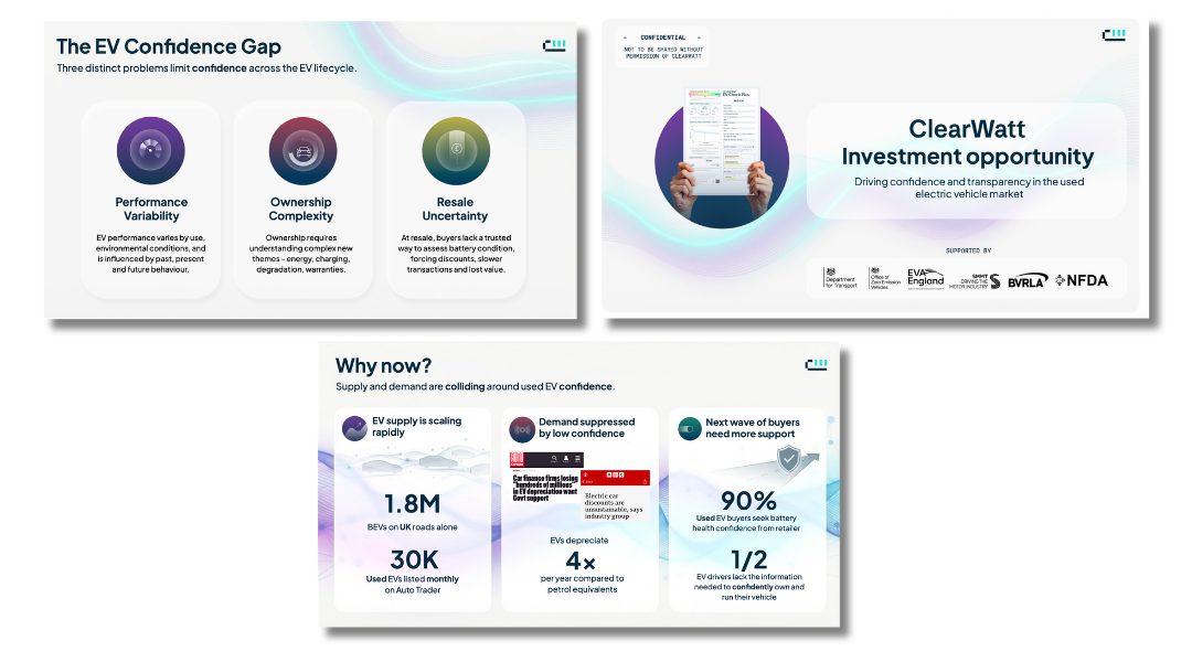 ClearWatt Pitch Deck Preview